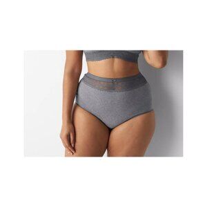 Lane Bryant Cacique Cotton High Waist Brief Panty With Lace Waist 14/16